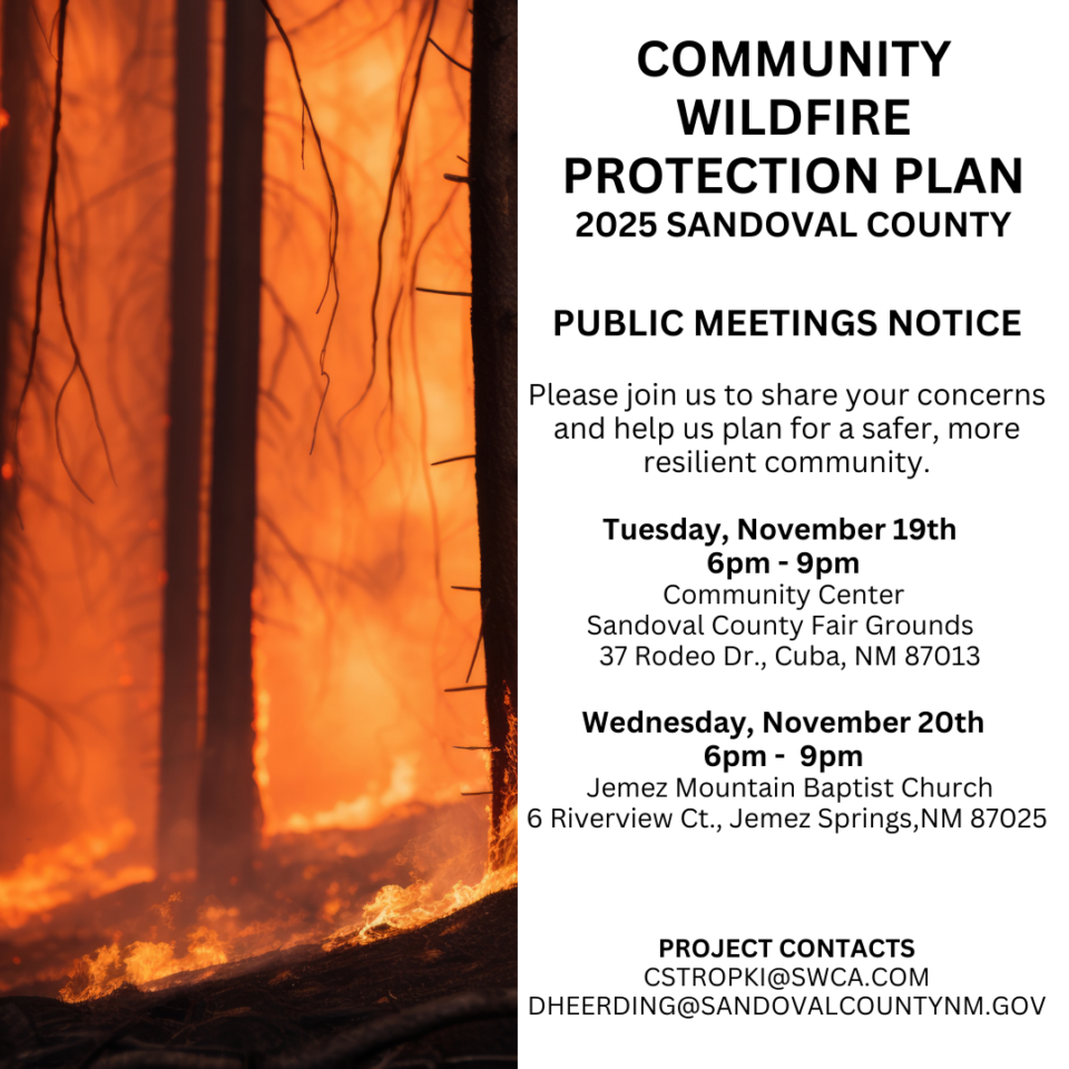 COMMUNITY WILDFIRE PROTECTION PLAN 2025 SANDOVAL COUNTY